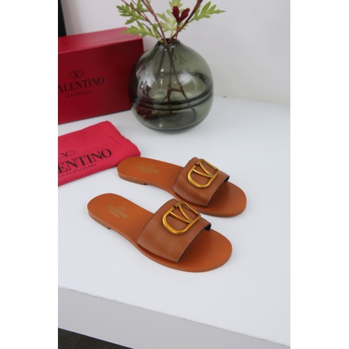 Replica Valentino Slippers For Women #869225 $66.00 USD for Wholesale
