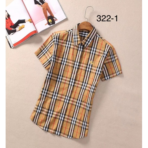 Burberry Shirts Short Sleeved For Women #869258 $36.00 USD, Wholesale Replica Burberry Shirts