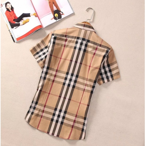 Replica Burberry Shirts Short Sleeved For Women #869261 $36.00 USD for Wholesale