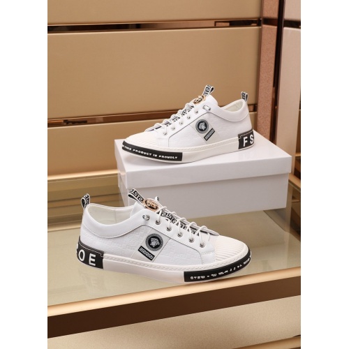 Replica Versace Casual Shoes For Men #869269 $88.00 USD for Wholesale