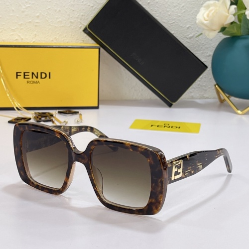 Fendi AAA Quality Sunglasses #869333 $64.00 USD, Wholesale Replica Fendi AAA Quality Sunglasses