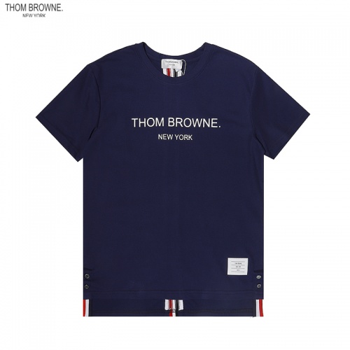 Thom Browne TB T-Shirts Short Sleeved For Men #869511 $36.00 USD, Wholesale Replica Thom Browne TB T-Shirts