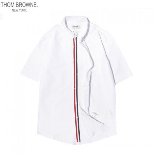 Replica Thom Browne TB Shirts Short Sleeved For Men #869521 $40.00 USD for Wholesale