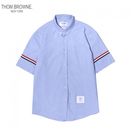 Thom Browne TB Shirts Short Sleeved For Men #869522 $40.00 USD, Wholesale Replica Thom Browne TB Shirts