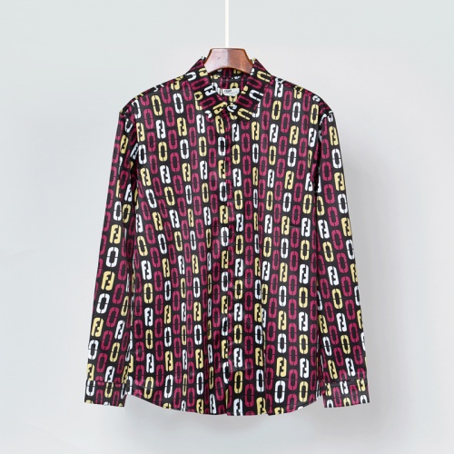 Replica Fendi Shirts Long Sleeved For Men #869790 $40.00 USD for Wholesale