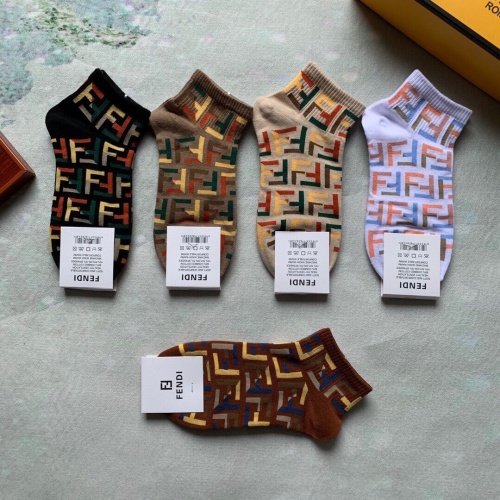 Replica Fendi Socks #869857 $25.00 USD for Wholesale