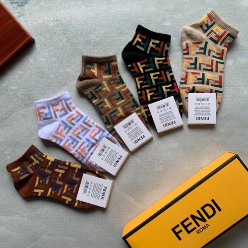 Replica Fendi Socks #869857 $25.00 USD for Wholesale