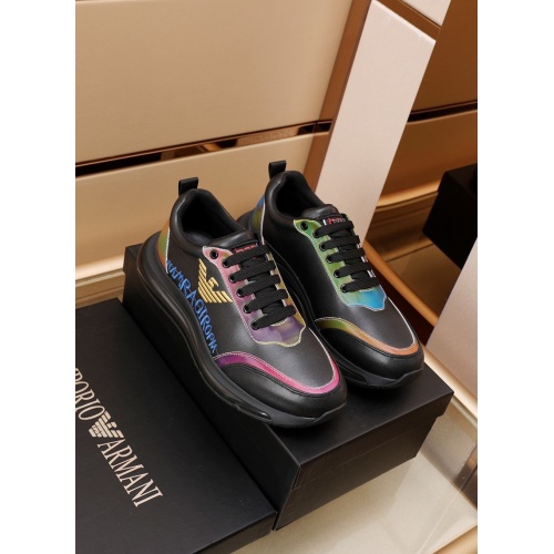 Armani Casual Shoes For Men #870123 $85.00 USD, Wholesale Replica Armani Casual Shoes