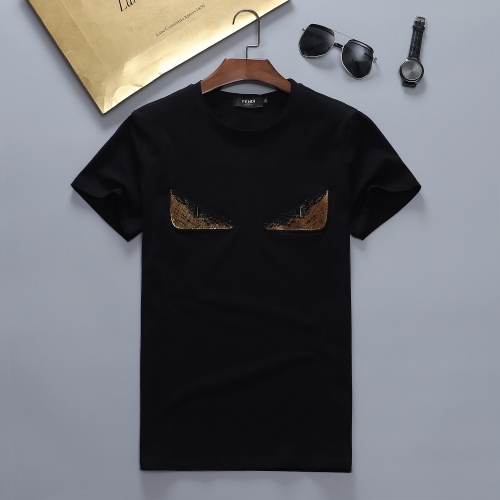 Fendi T-Shirts Short Sleeved For Men #870420 $27.00 USD, Wholesale Replica Fendi T-Shirts