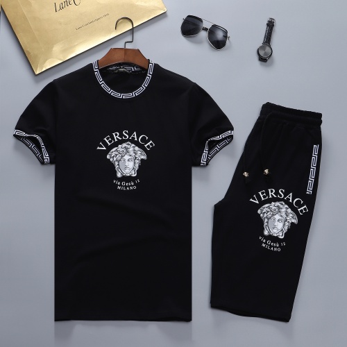 Versace Tracksuits Short Sleeved For Men #870480 $48.00 USD, Wholesale Replica Versace Tracksuits