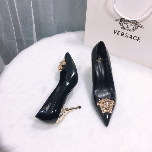 Replica Versace High-Heeled Shoes For Women #870528 $72.00 USD for Wholesale