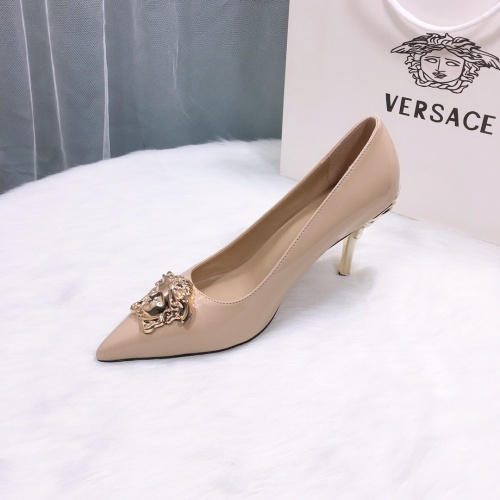 Replica Versace High-Heeled Shoes For Women #870529 $72.00 USD for Wholesale
