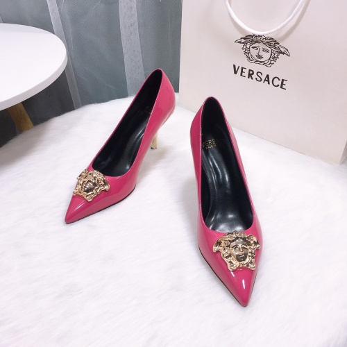 Replica Versace High-Heeled Shoes For Women #870530 $72.00 USD for Wholesale