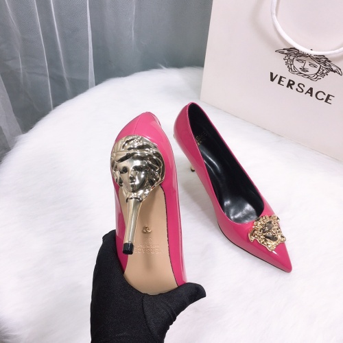 Replica Versace High-Heeled Shoes For Women #870530 $72.00 USD for Wholesale