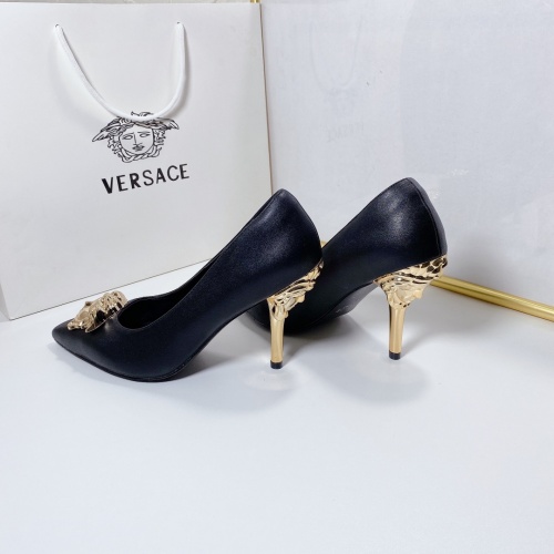 Replica Versace High-Heeled Shoes For Women #870533 $72.00 USD for Wholesale
