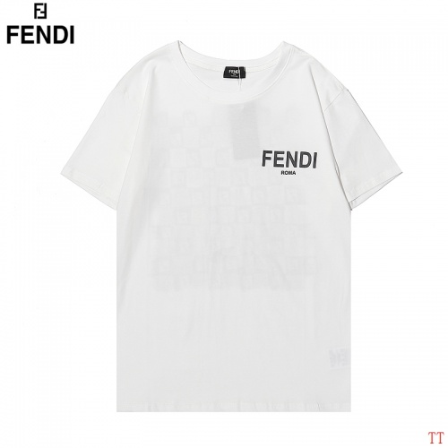 Replica Fendi T-Shirts Short Sleeved For Men #870587 $27.00 USD for Wholesale