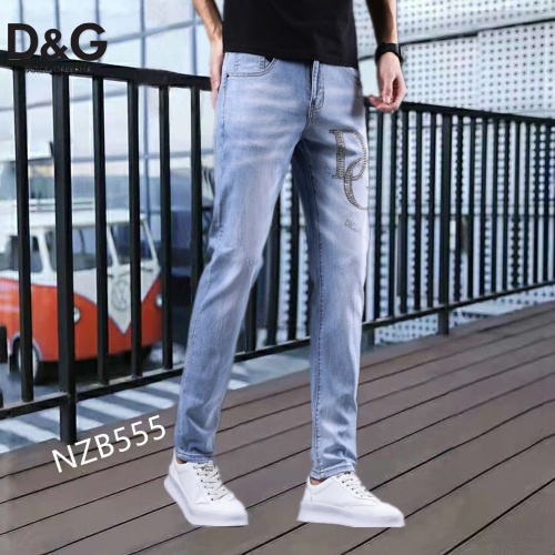Replica Dolce & Gabbana D&G Jeans For Men #870974 $48.00 USD for Wholesale