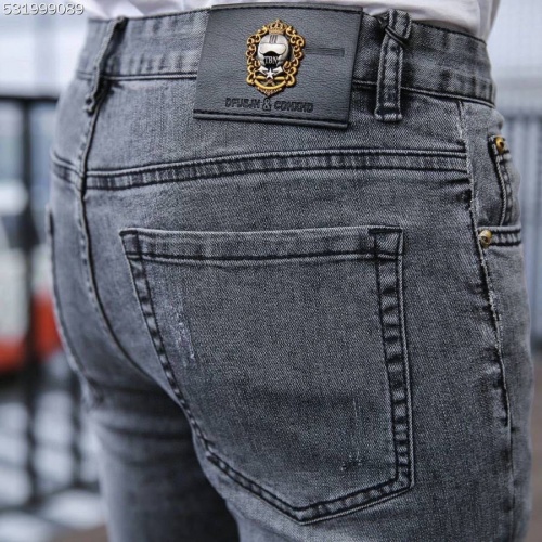 Replica Fendi Jeans For Men #870979 $48.00 USD for Wholesale