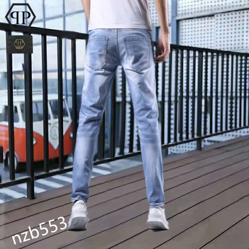 Replica Philipp Plein PP Jeans For Men #870985 $48.00 USD for Wholesale