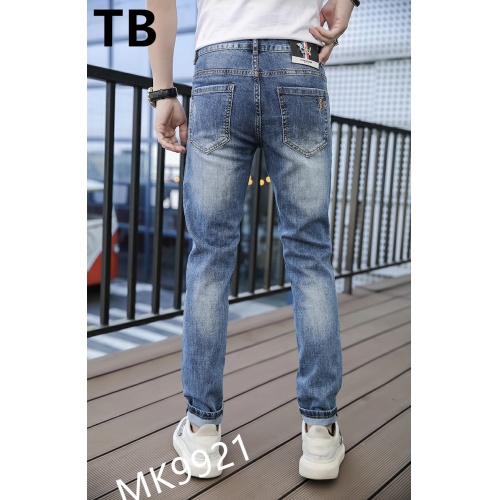 Replica Thom Browne TB Jeans For Men #870986 $48.00 USD for Wholesale