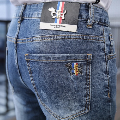 Replica Thom Browne TB Jeans For Men #870986 $48.00 USD for Wholesale