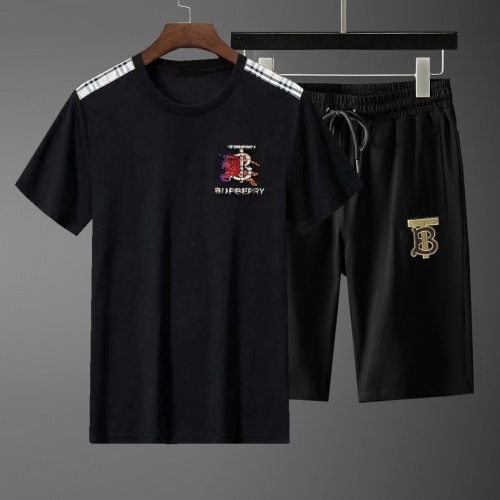 Burberry Tracksuits Short Sleeved For Men #871100 $52.00 USD, Wholesale Replica Burberry Tracksuits