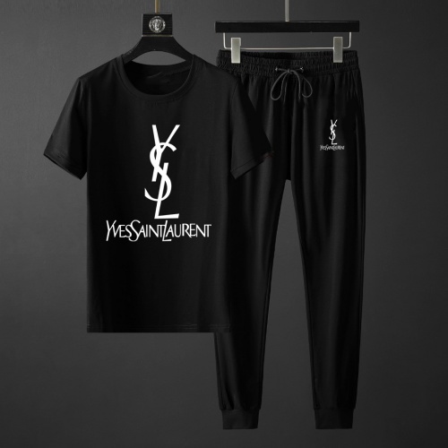 Yves Saint Laurent YSL Tracksuits Short Sleeved For Men #871109 $68.00 USD, Wholesale Replica Yves Saint Laurent YSL Tracksuits