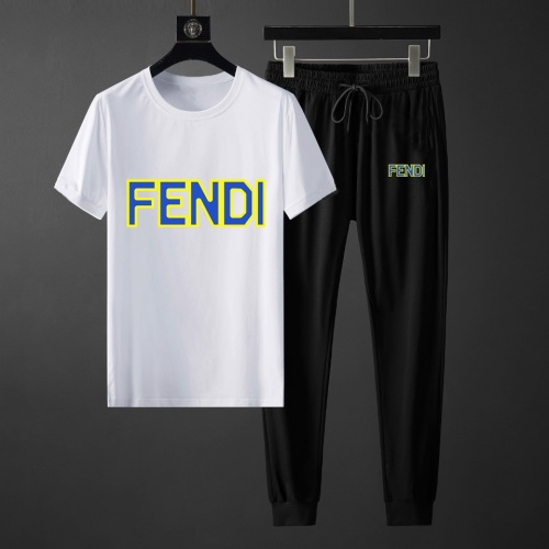 Fendi Tracksuits Short Sleeved For Men #871112 $68.00 USD, Wholesale Replica Fendi Tracksuits