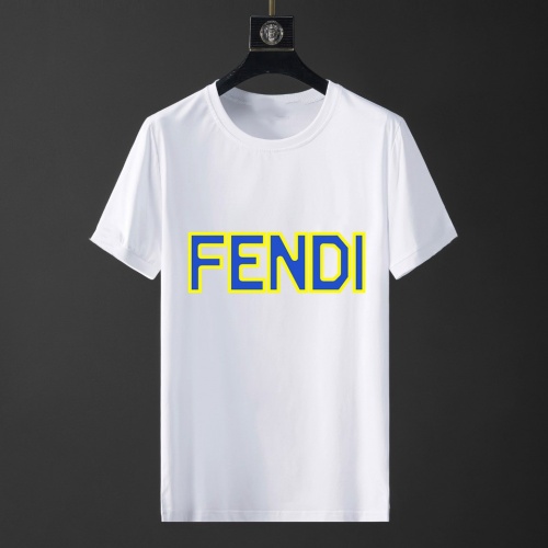 Replica Fendi Tracksuits Short Sleeved For Men #871112 $68.00 USD for Wholesale