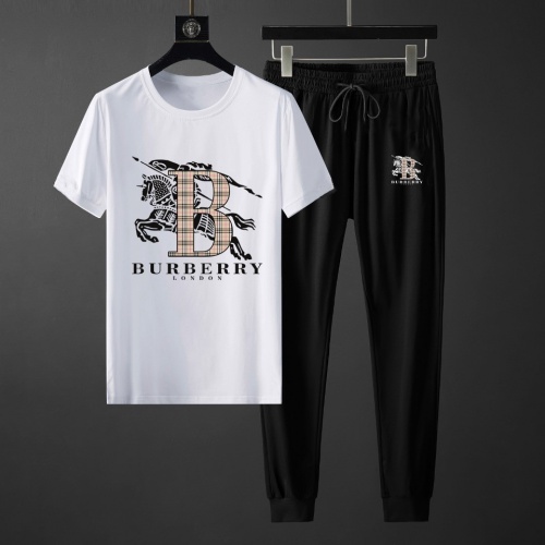 Burberry Tracksuits Short Sleeved For Men #871123 $68.00 USD, Wholesale Replica Burberry Tracksuits