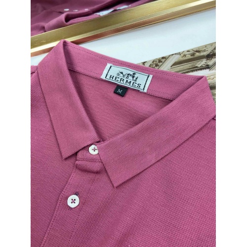Replica Hermes T-Shirts Short Sleeved For Men #871308 $42.00 USD for Wholesale