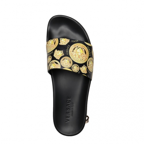Replica Versace Slippers For Men #871381 $65.00 USD for Wholesale