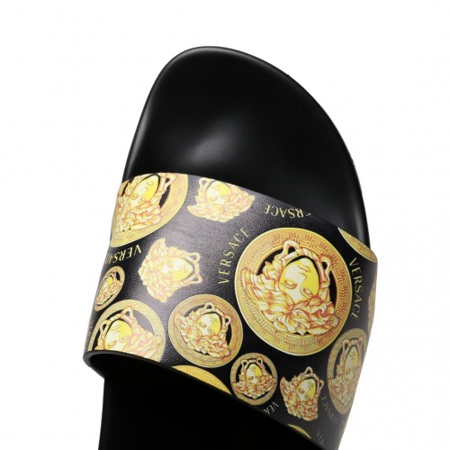 Replica Versace Slippers For Men #871381 $65.00 USD for Wholesale