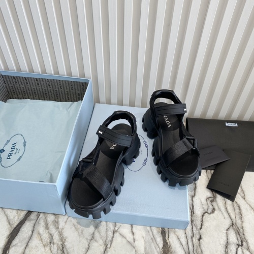 Replica Prada Sandal For Women #871403 $88.00 USD for Wholesale