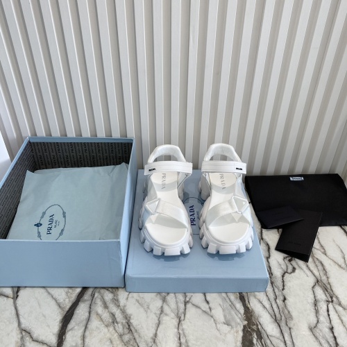Replica Prada Sandal For Women #871404 $88.00 USD for Wholesale