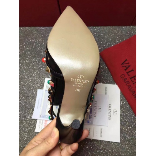 Replica Valentino High-Heeled Shoes For Women #871413 $92.00 USD for Wholesale