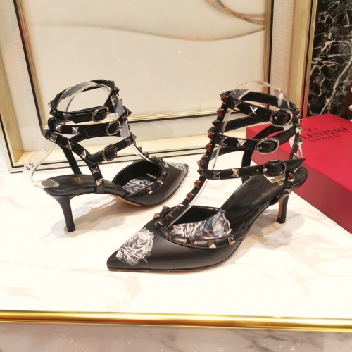 Replica Valentino High-Heeled Shoes For Women #871418 $92.00 USD for Wholesale