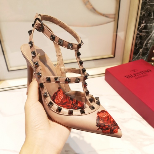 Replica Valentino High-Heeled Shoes For Women #871419 $92.00 USD for Wholesale