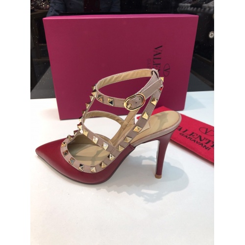 Replica Valentino High-Heeled Shoes For Women #871431 $85.00 USD for Wholesale