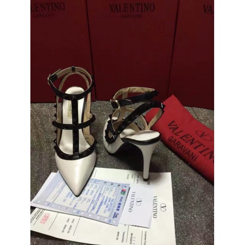 Replica Valentino High-Heeled Shoes For Women #871442 $85.00 USD for Wholesale