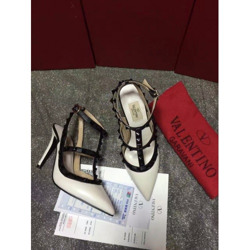 Replica Valentino High-Heeled Shoes For Women #871442 $85.00 USD for Wholesale