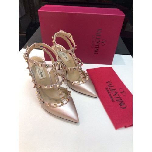 Replica Valentino High-Heeled Shoes For Women #871444 $85.00 USD for Wholesale