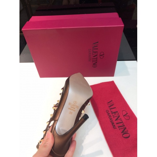 Replica Valentino High-Heeled Shoes For Women #871445 $85.00 USD for Wholesale