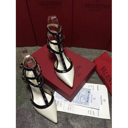 Replica Valentino High-Heeled Shoes For Women #871459 $85.00 USD for Wholesale