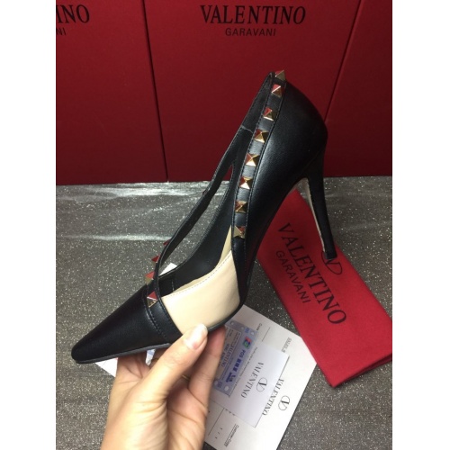 Replica Valentino High-Heeled Shoes For Women #871476 $85.00 USD for Wholesale