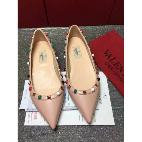 Valentino Flat Shoes For Women #871510 $85.00 USD, Wholesale Replica Valentino Flat Shoes