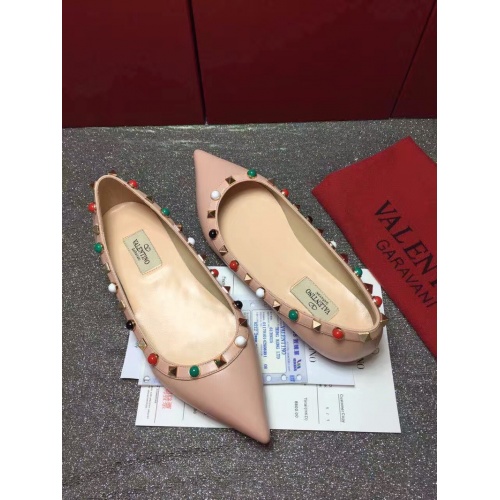 Replica Valentino Flat Shoes For Women #871510 $85.00 USD for Wholesale
