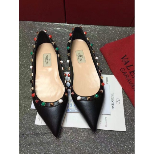 Valentino Flat Shoes For Women #871511 $85.00 USD, Wholesale Replica Valentino Flat Shoes