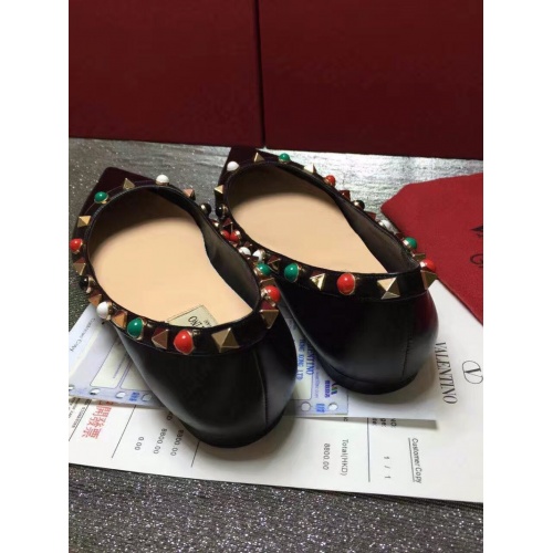 Replica Valentino Flat Shoes For Women #871511 $85.00 USD for Wholesale