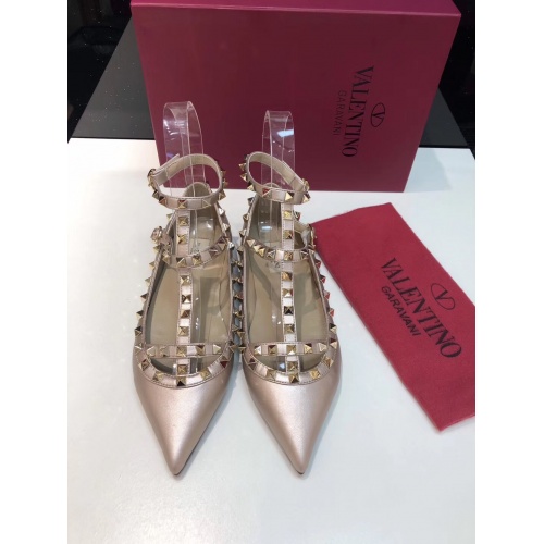 Valentino Flat Shoes For Women #871512 $85.00 USD, Wholesale Replica Valentino Flat Shoes